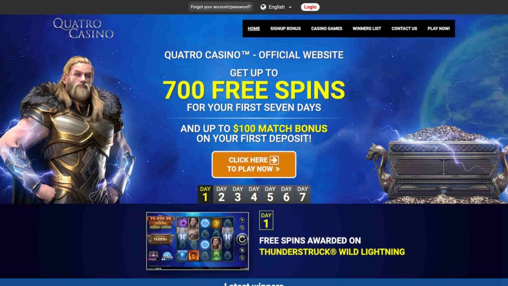 Quatro casino - review of online casino Bonus, Promo Code - YouTube
